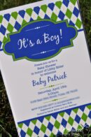 Argyle Water Bottle Wraps and Party Decorations