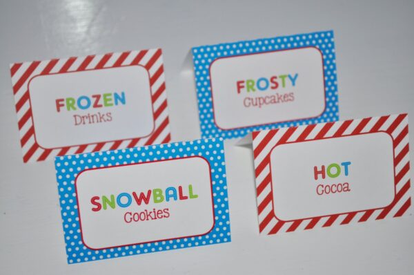 Winter Wonderland Beverage Labels Set of 10 - Image 2
