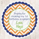 Birthday Party Favor Stickers Set