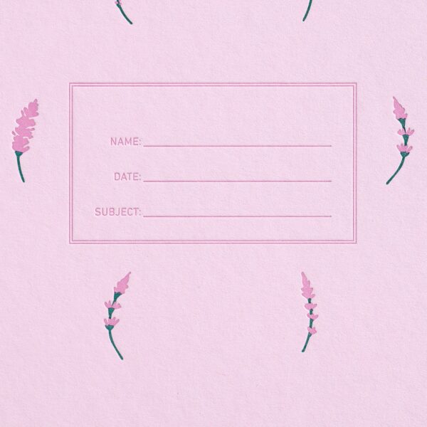 Standard Notebook Lavender Design - Image 2