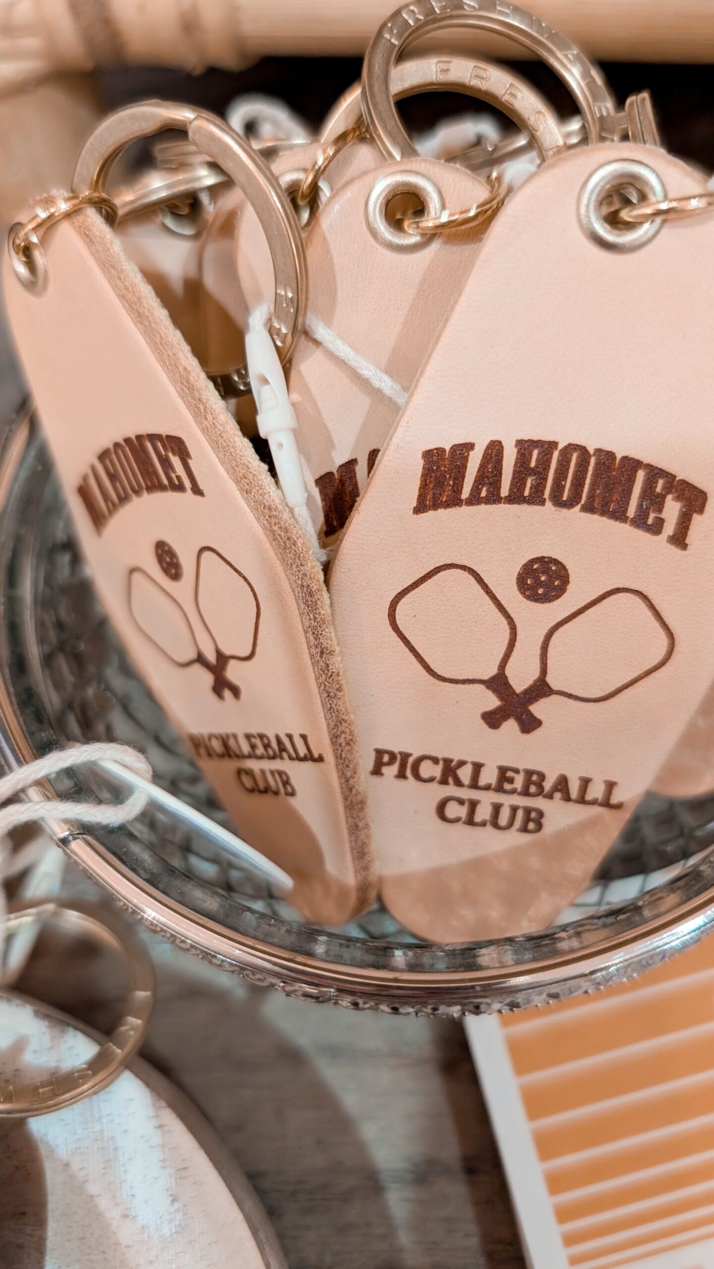 Vintage Racquet Club Keychain - Image 2