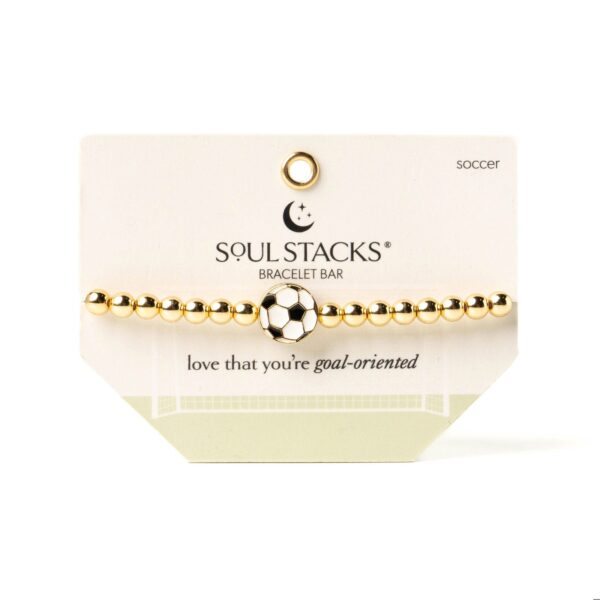 stacked charm bracelet