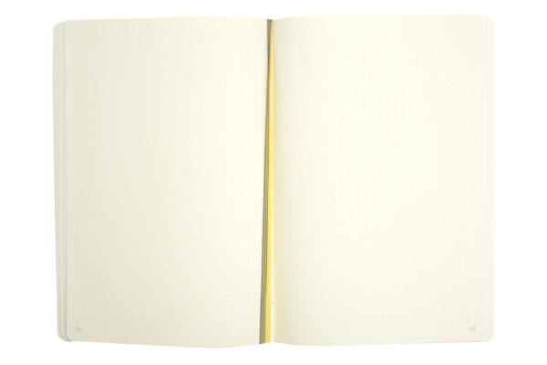 Softcover Medium Notebook A5 Yellow Dotted - Image 2