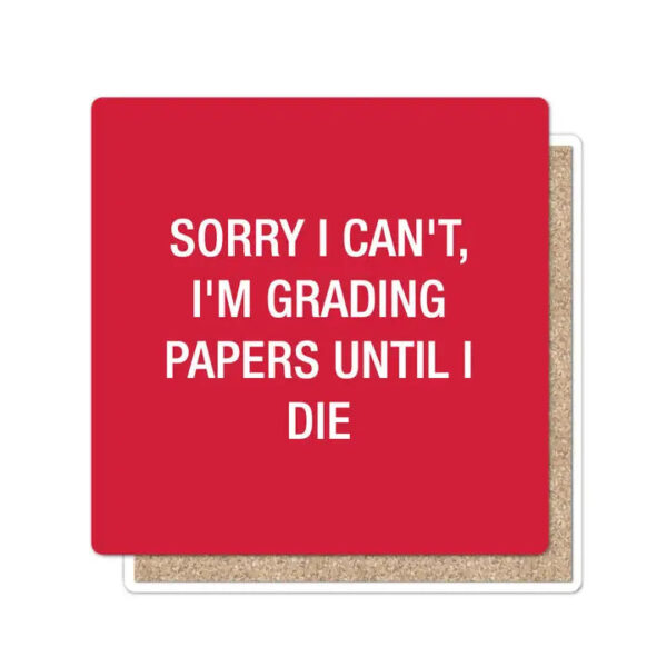 Stone coaster with motivational quote