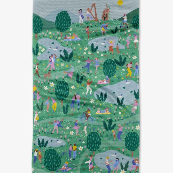 Geometric Print Kitchen Towel