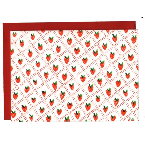 fruit themed notecards set of 6