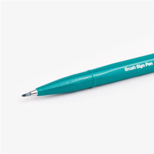 Turquoise Green Brush Tip Pen