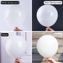 white balloons 50 pcs 12 inch matte