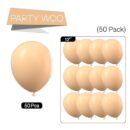 neutral toned balloons 50 pcs 12 inch for decoration