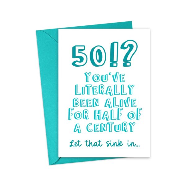 Fifty Birthday Greeting Card