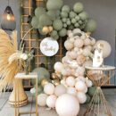 retro sage balloons 100 pcs 10 inch balloons for party decorations