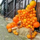 Bright Orange Party Balloons 100 Pcs 10 Inch