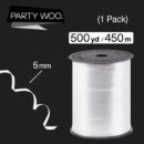 White Curling Ribbon for Crafts
