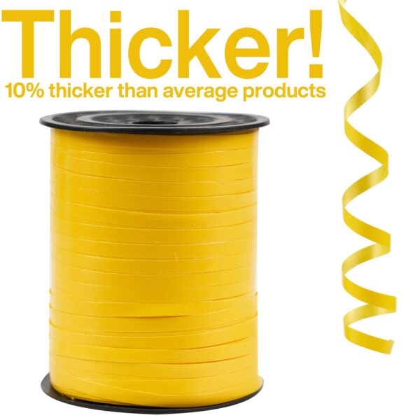 Yellow Curling Ribbon for Crafts and Decorations - Image 2