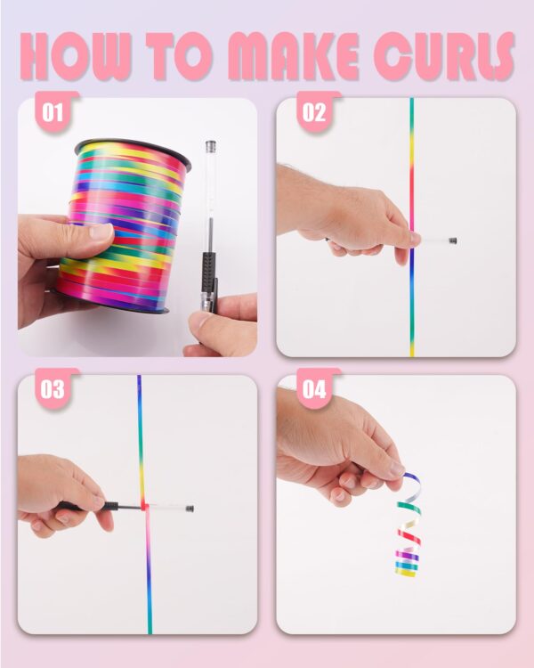 Multicolor Curling Ribbon for Crafts