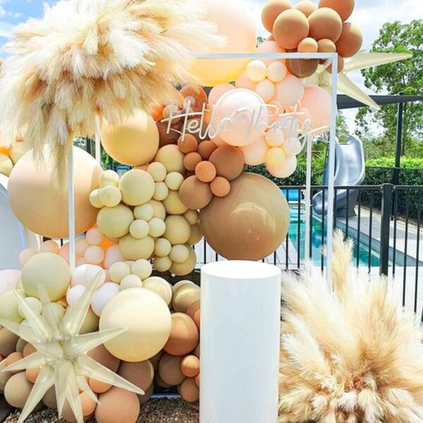 White Sand Balloons Assorted Sizes Pack - Image 4