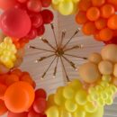 Boho Yellow and Orange Balloons 140 Pcs