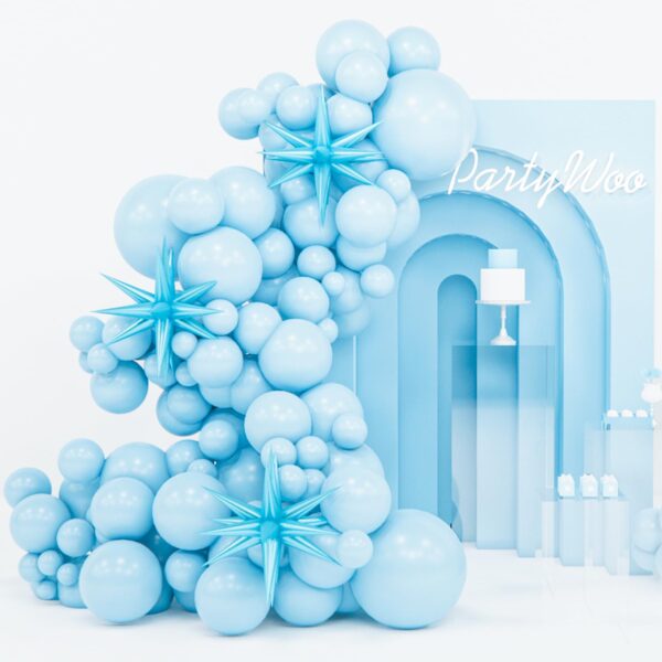 Pastel Blue Party Balloons Variety Pack