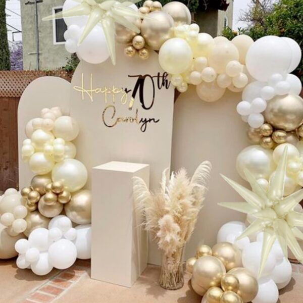 White Sand Balloons Assorted Sizes Pack - Image 5