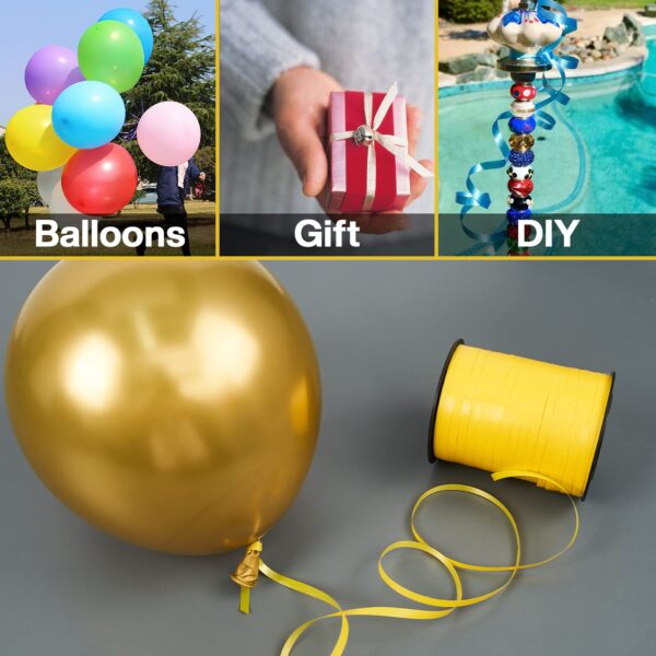 Yellow Curling Ribbon for Crafts and Decorations - Image 5