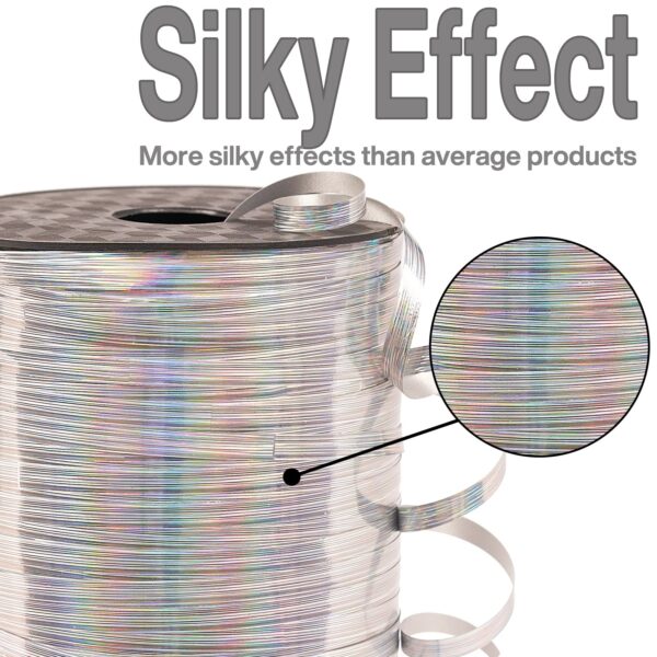 Metallic Curling Ribbon - Silver - Image 3