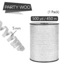 Silver Curling Ribbon for Crafts