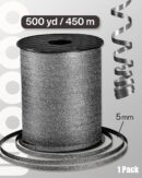 Black Glitter Curling Ribbon for Crafts