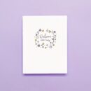 floral greeting card