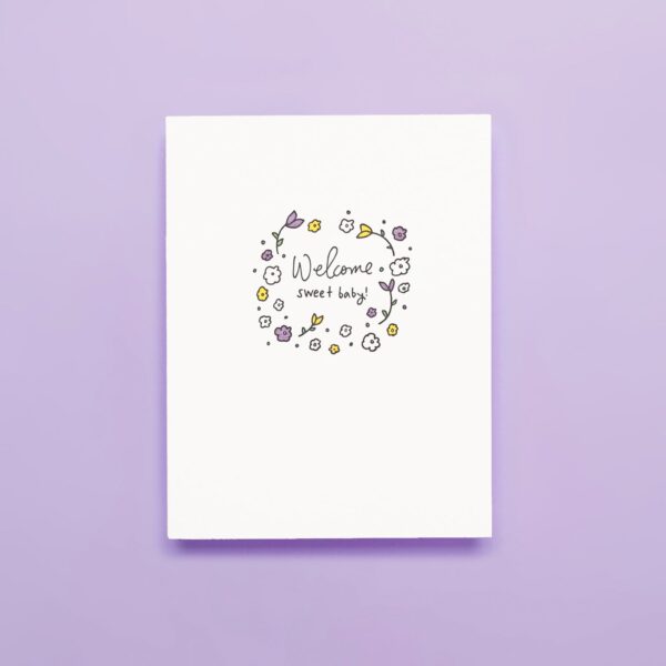 floral greeting card