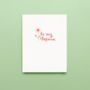 Handcrafted Floral Greeting Card