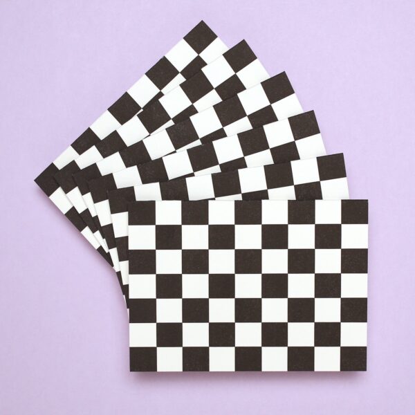 black pattern card set