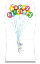 birthday balloon cat