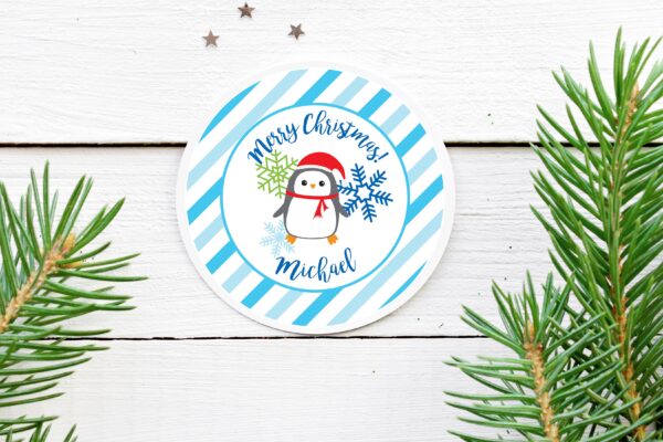 holiday sticker labels set of 24