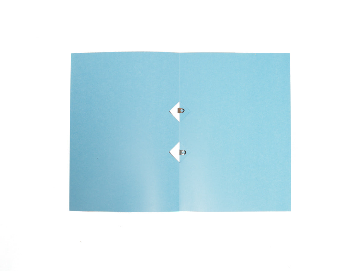 light blue file organizer