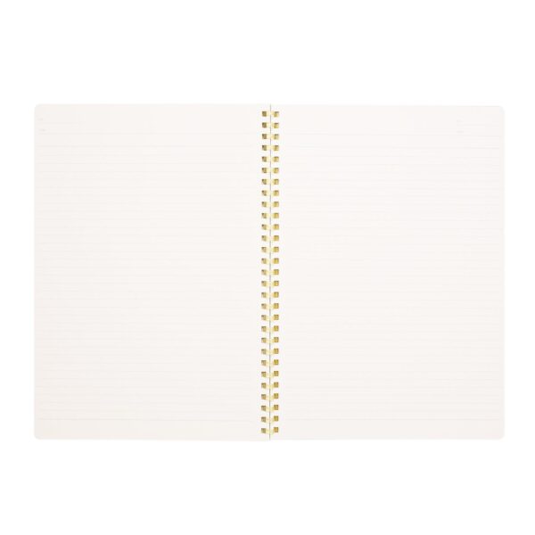 green soft loop binder notebook