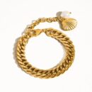 gold and pearl chain necklace