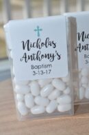 Baptism Party Mint Favors with Personalized Labels Set of 24