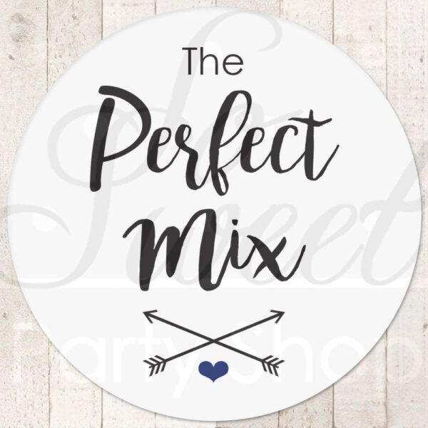 wedding favor treat bag stickers set of 24