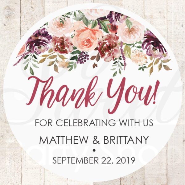 Thank You Stickers Set