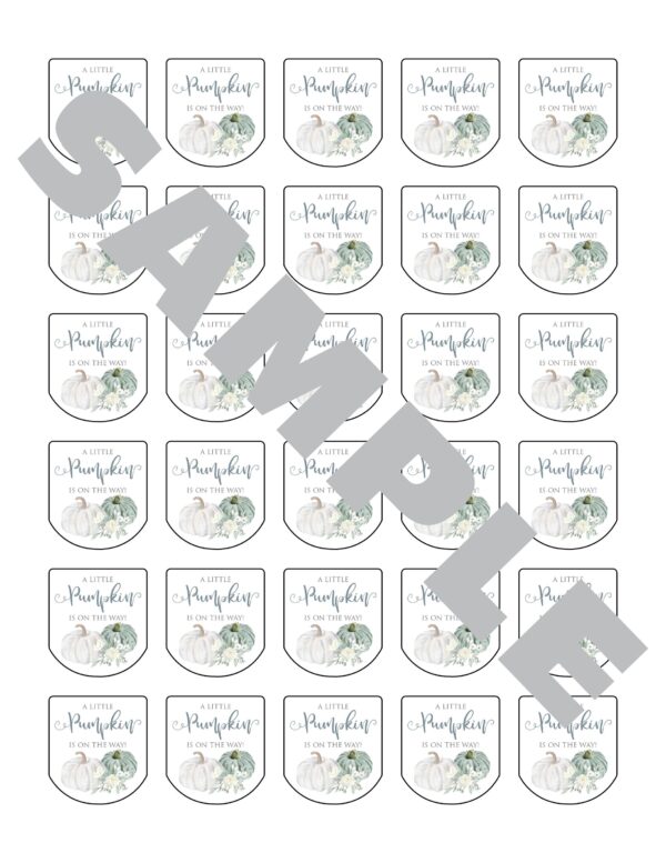 fall themed sanitizer favor labels - Image 2