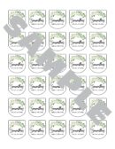wedding favor sanitizer labels set of 30