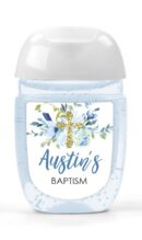 Baptism Hand Sanitizer Favors Label Set