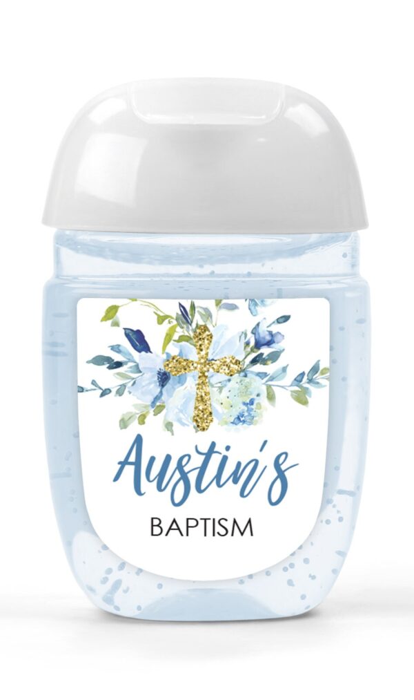 Baptism Hand Sanitizer Favors Label Set - Image 2
