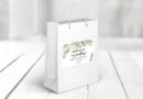 thank you stickers greenery leaves set of 12