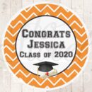 graduation party favors stickers set of 24