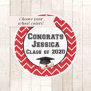 graduation party favors stickers set of 24