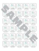 Multicolor Baby Shower Sanitizer Favor Labels Set of 30