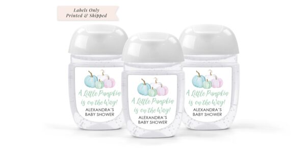Multicolor Baby Shower Sanitizer Favor Labels Set of 30 - Image 2