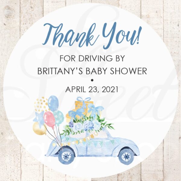Baby Shower Thank You Stickers Set