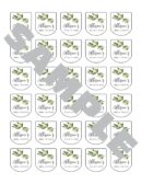 wedding favor hand sanitizer labels set of 30